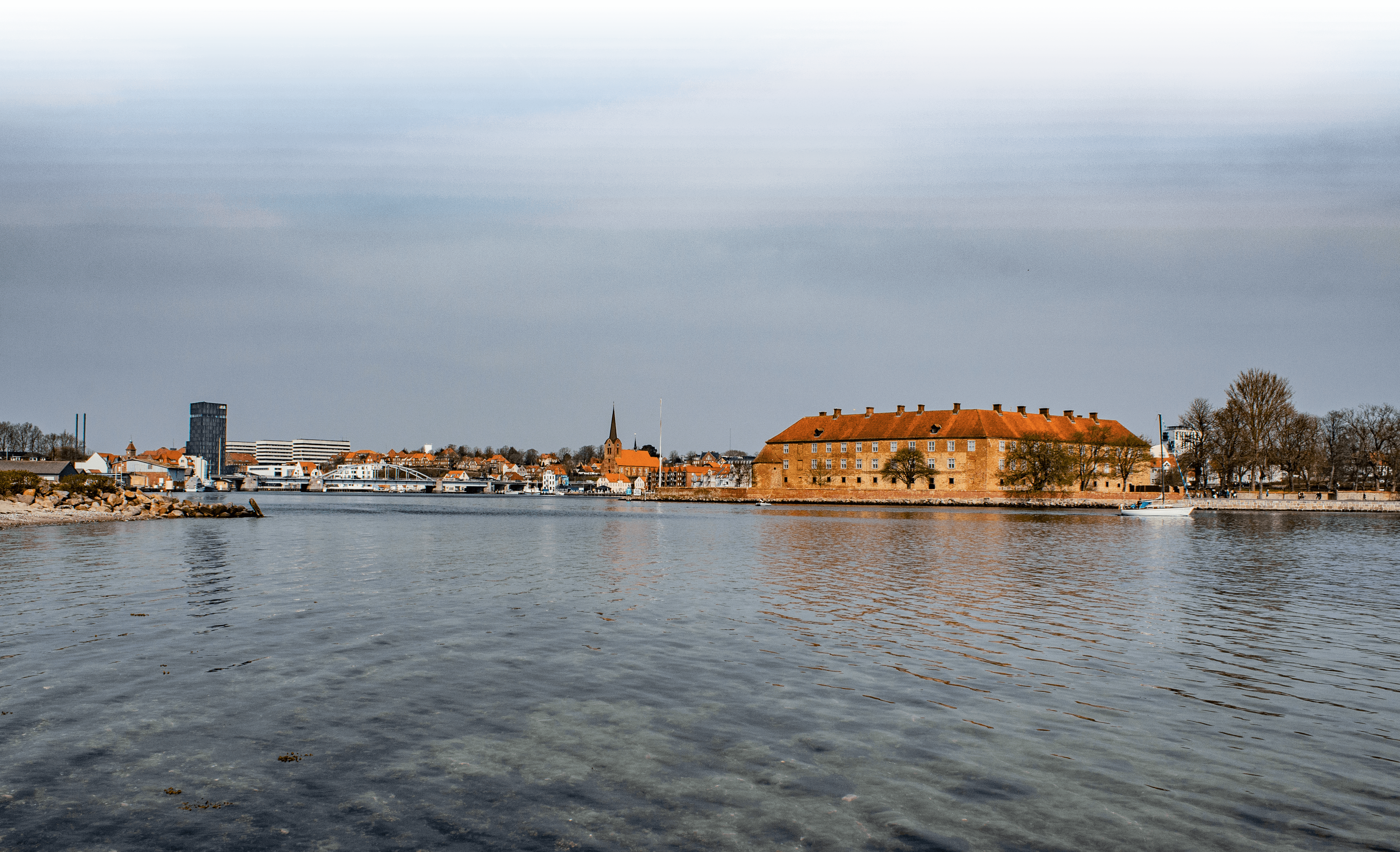 Die Fähre Rødsand auf dem weg nach Brunsnæs
